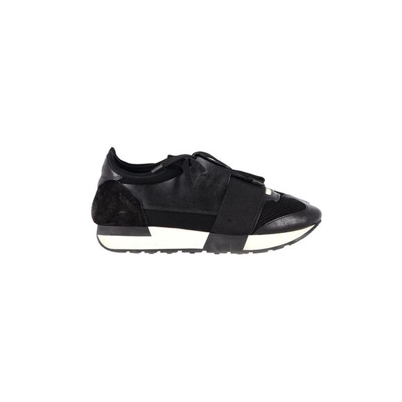 Balenciaga Runner Sneakers in Black Polyurethane - Picture 1 of 11